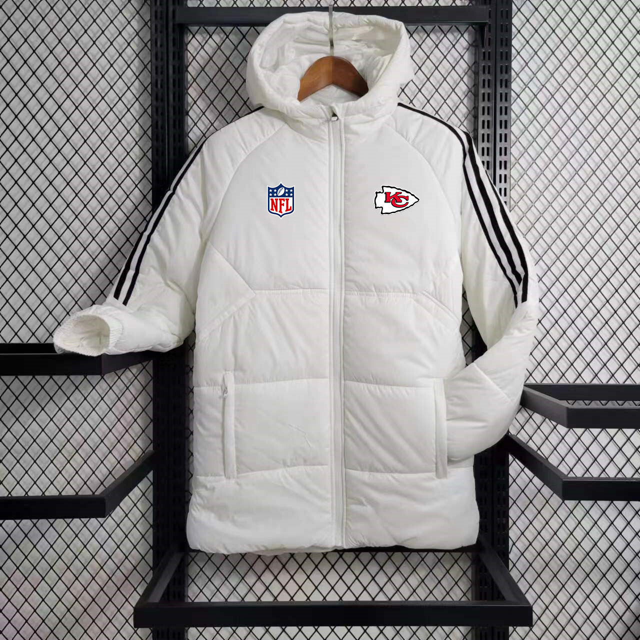 Kansas City Chiefs Puffer Coat Down Jacket - White