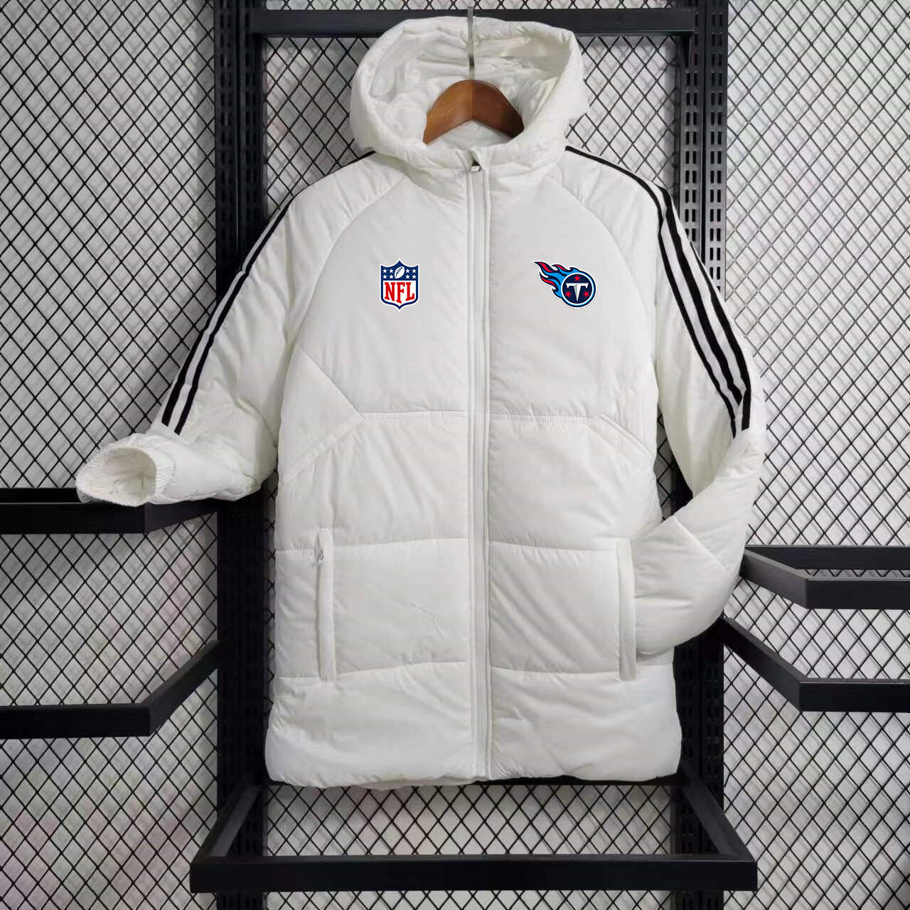 Tennessee Titans Puffer Coat Down Jacket - White
