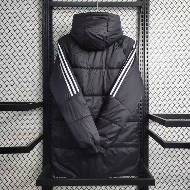 Pittsburgh Steelers White Stripe Coat Down Jacket - Black