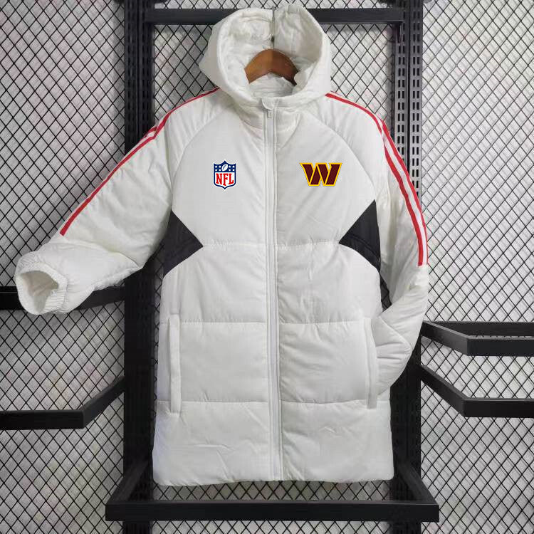 Washington Commanders Hooded Coat Down Jacket - White
