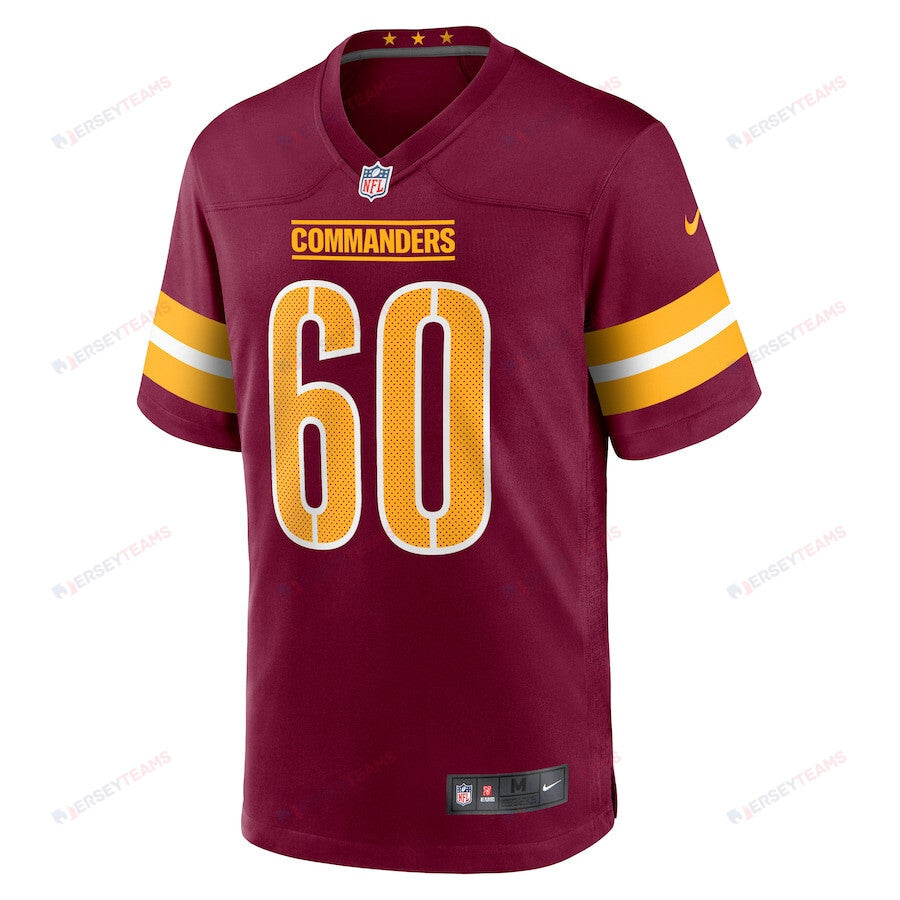 Michael Deiter 60 Washington Commanders Game Men Jersey - Burgundy
