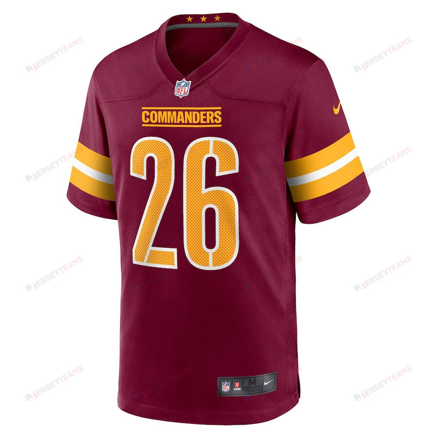 Jeremy McNichols 26 Washington Commanders Game Men Jersey - Burgundy
