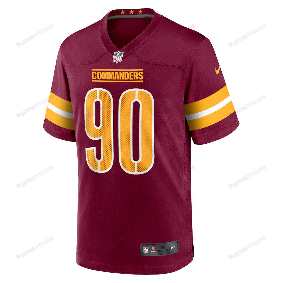 Javontae Jean-Baptiste 90 Washington Commanders Game Men Jersey - Burgundy