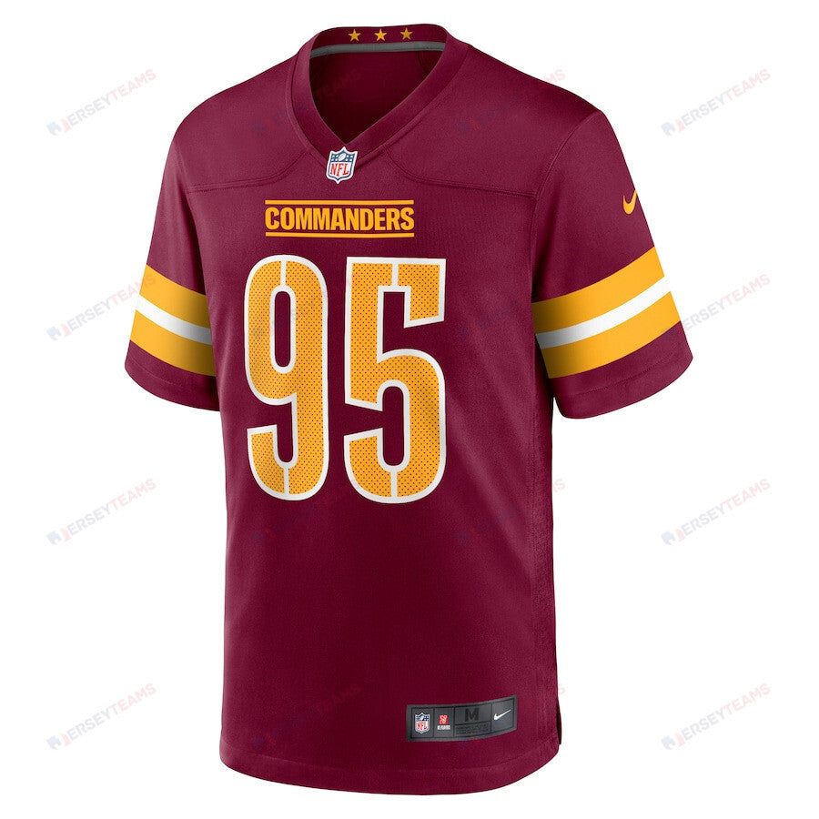 Jer'Zhan Newton 95 Washington Commanders Game Men Jersey - Burgundy