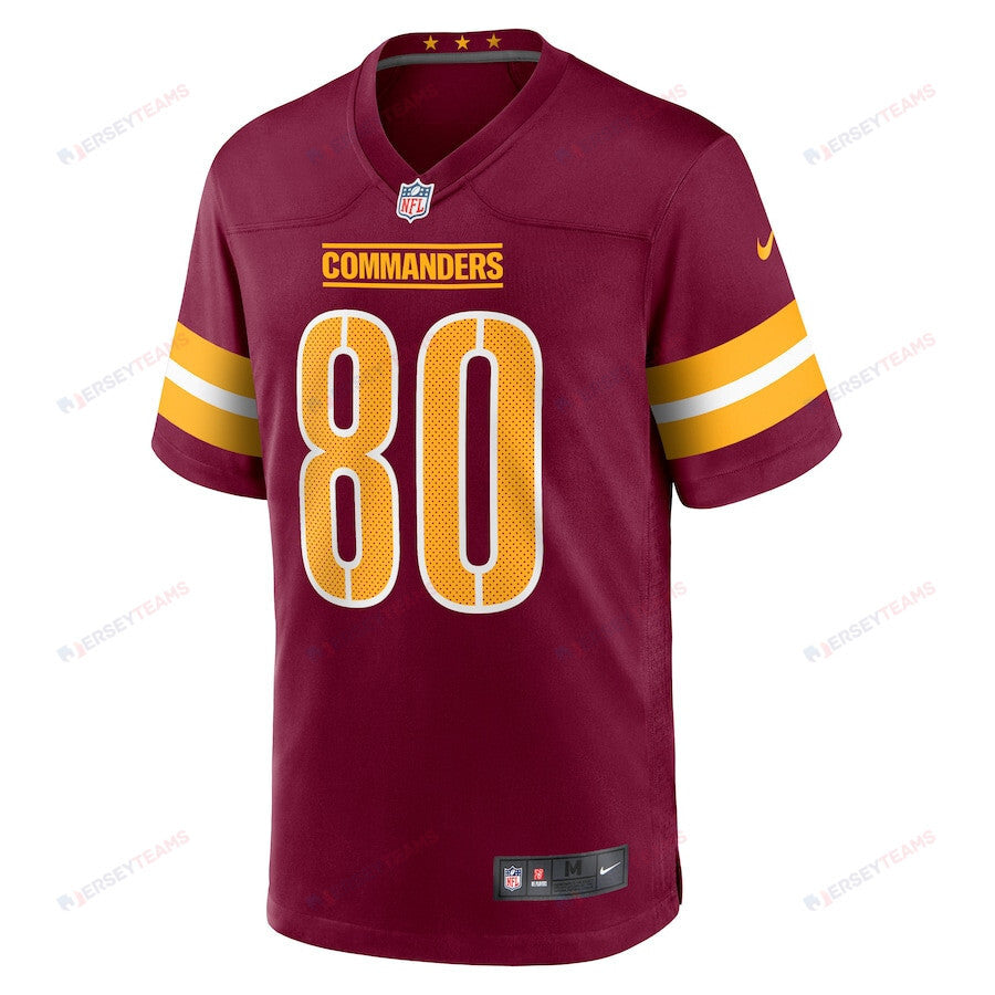 Curtis Hodges 80 Washington Commanders Game Men Jersey - Burgundy