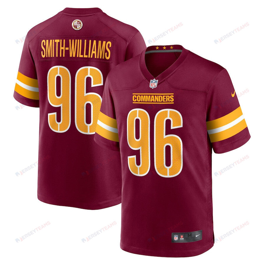 James Smith-Williams 96 Washington Commanders Game Men Jersey - Burgundy
