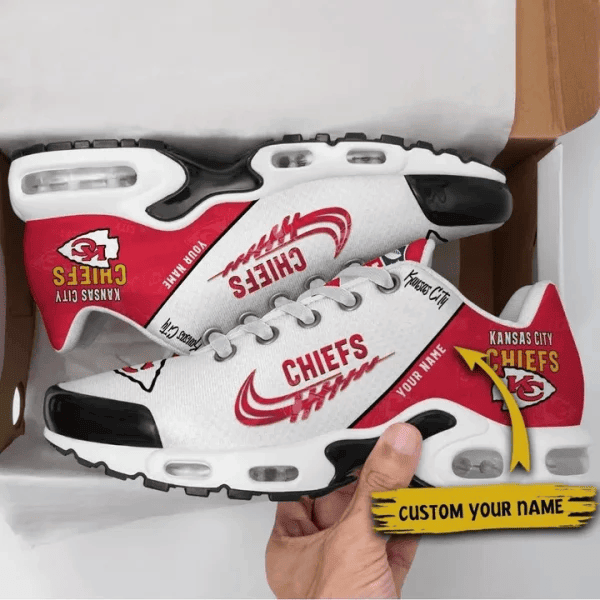 Kansas City Chiefs Custom Name TN Shoes Sneakers For Men And Women - Red