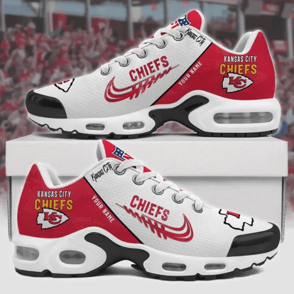 Kansas City Chiefs Custom Name TN Shoes Sneakers For Men And Women - Red