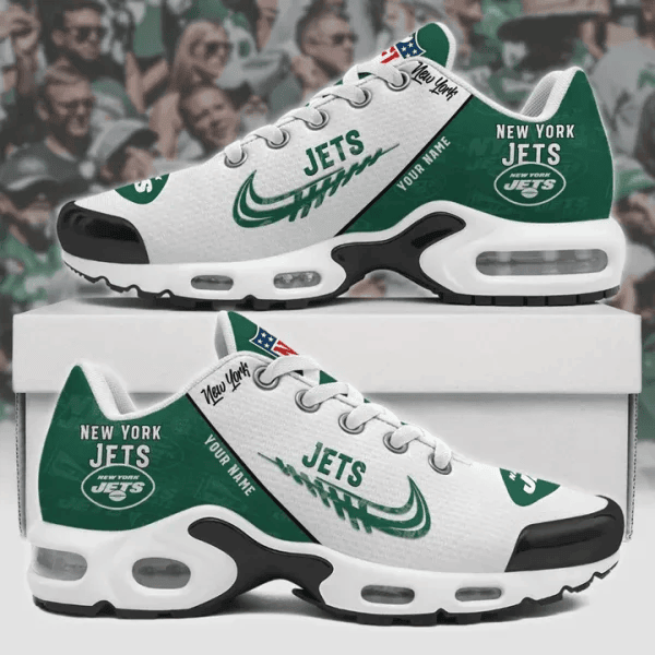 New York Jets Custom Name TN Shoes Sneakers For Men And Women - Green