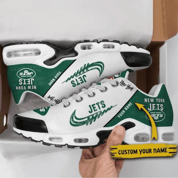 New York Jets Custom Name TN Shoes Sneakers For Men And Women - Green