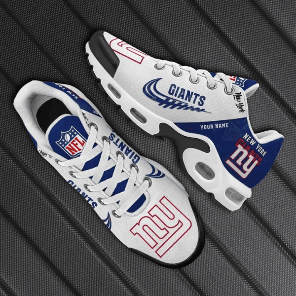 New York Giants Custom Name TN Shoes Sneakers For Men And Women - Navy