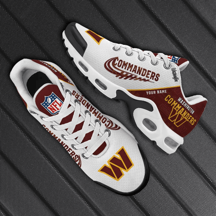Washington Commanders Custom Name TN Shoes Sneakers For Men And Women - Red