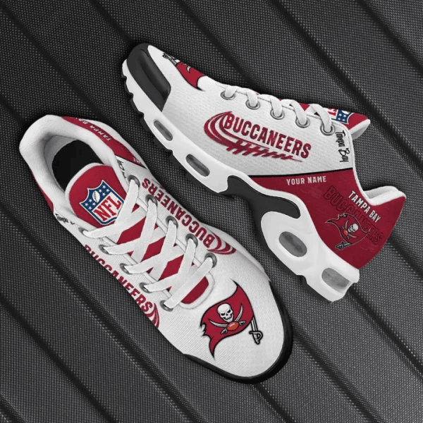 Tampa Bay Buccaneers Custom Name TN Shoes Sneakers For Men And Women - Red