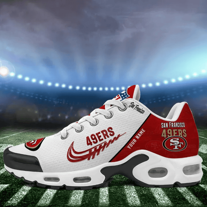 San Francisco 49ers Custom Name TN Shoes Sneakers For Men And Women - Red