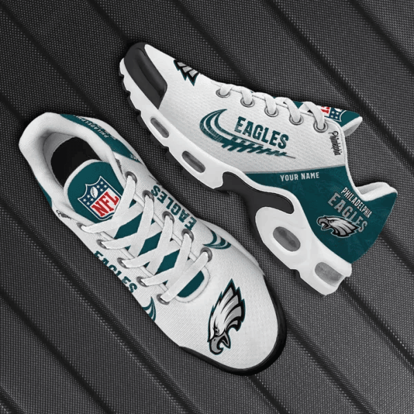 Philadelphia Eagles Custom Name TN Shoes Sneakers For Men And Women - Green