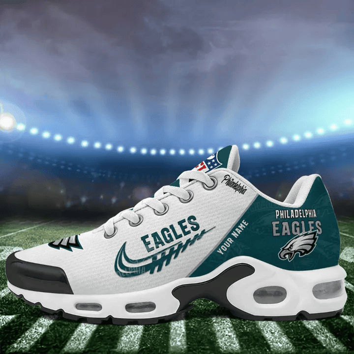 Philadelphia Eagles Custom Name TN Shoes Sneakers For Men And Women - Green