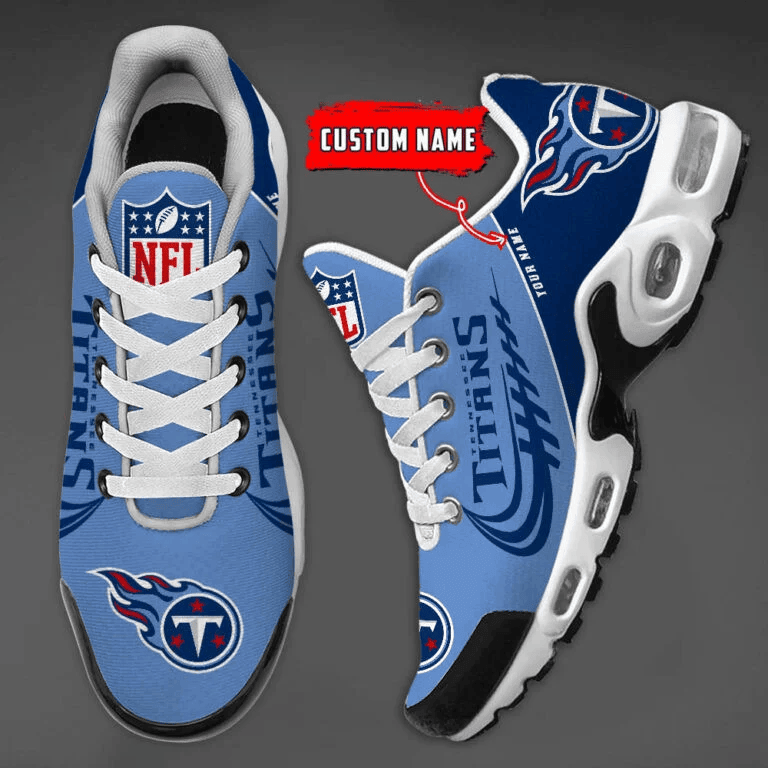 Tennessee Titans Custom Name Air Max Shoes Sneakers For Men And Women - Blue