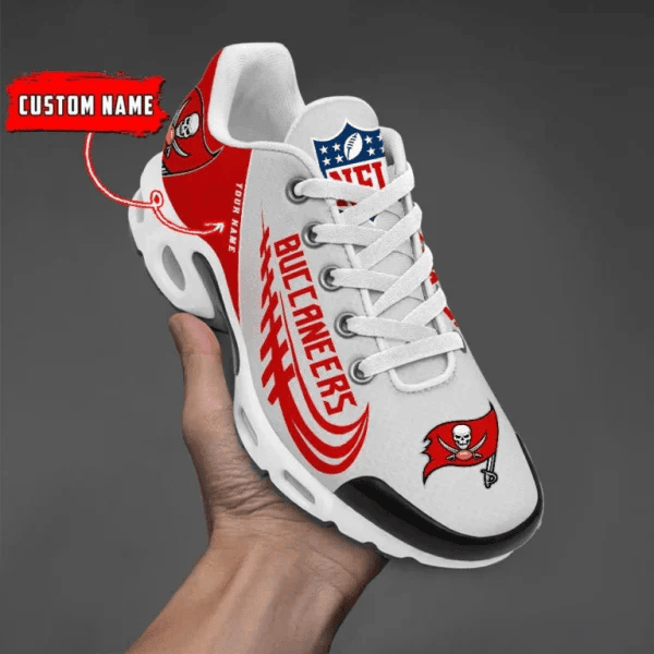 Tampa Bay Buccaneers Custom Name Air Max Shoes Sneakers For Men And Women - Red/White