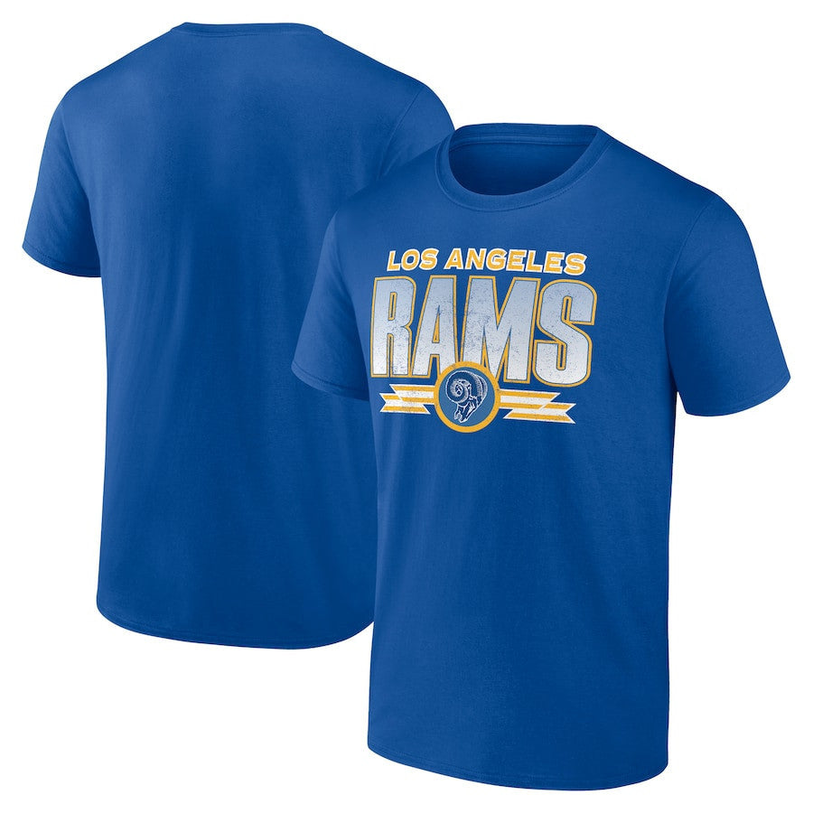 Los Angeles Rams Fading Out T-Shirt - Royal