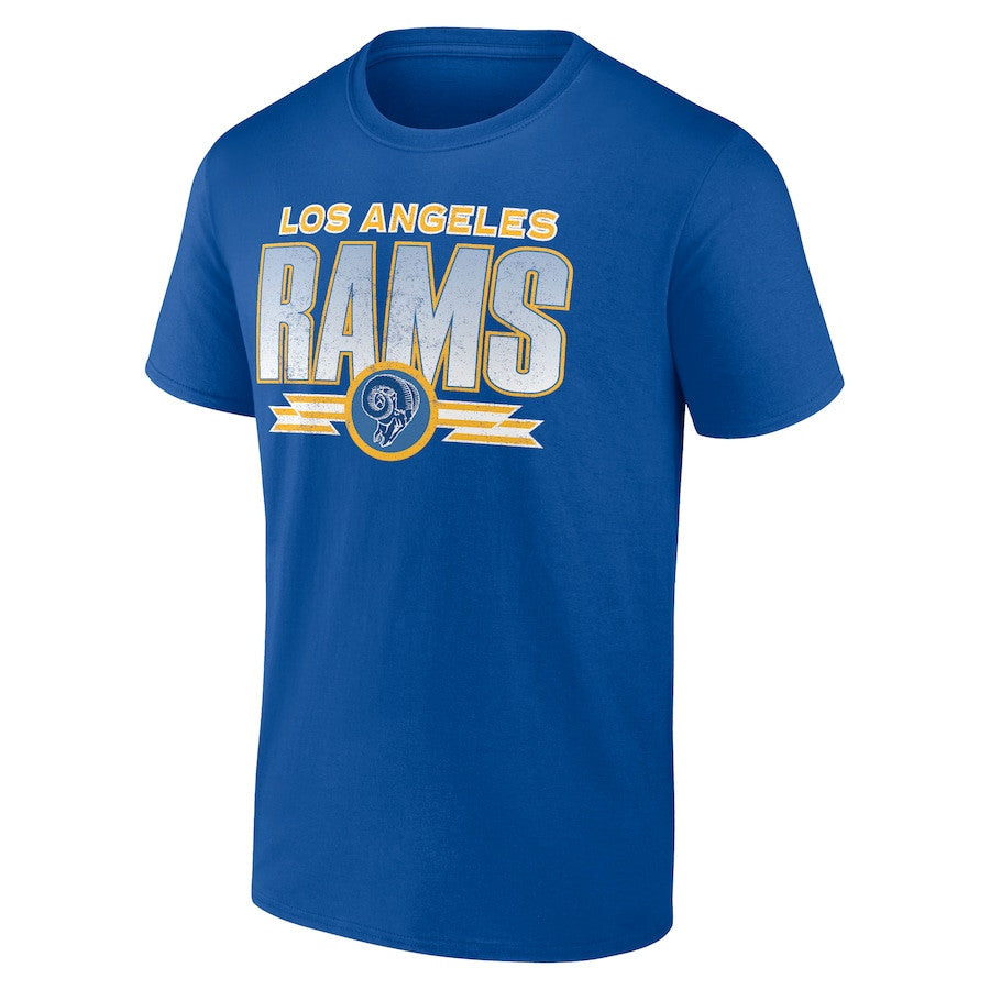 Los Angeles Rams Fading Out T-Shirt - Royal