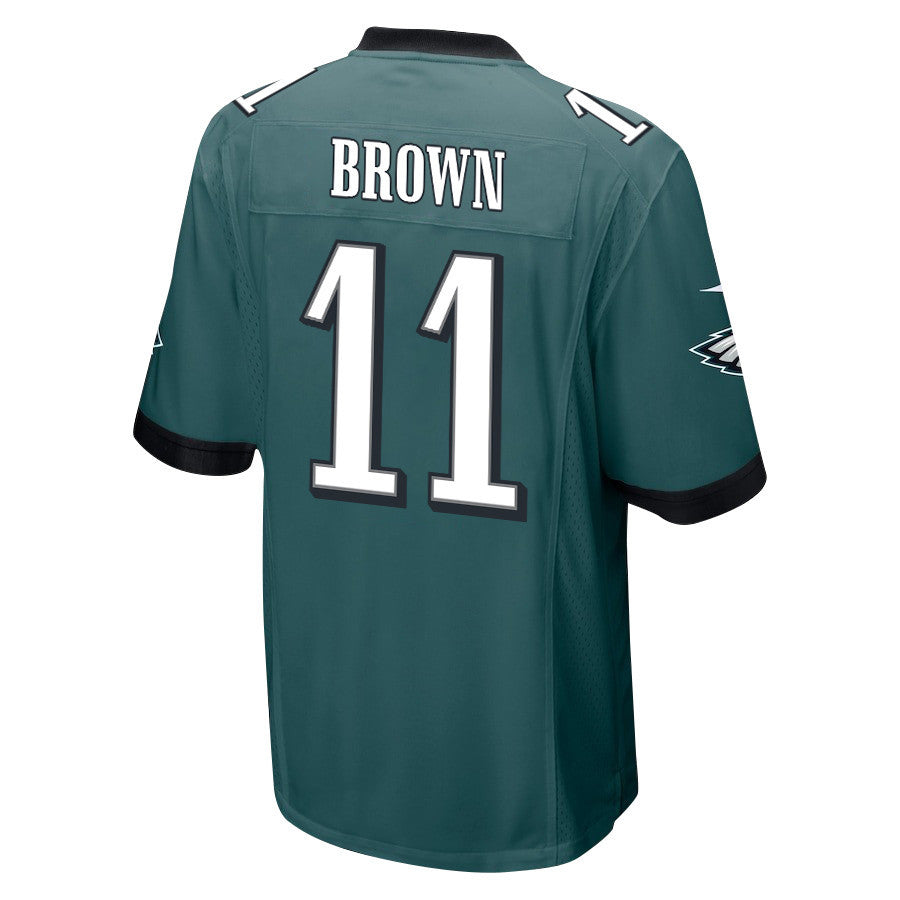 A.J. Brown 11 Philadelphia Eagles 'Brown's Yard Warriors' Game Men Jersey - Midnight Green