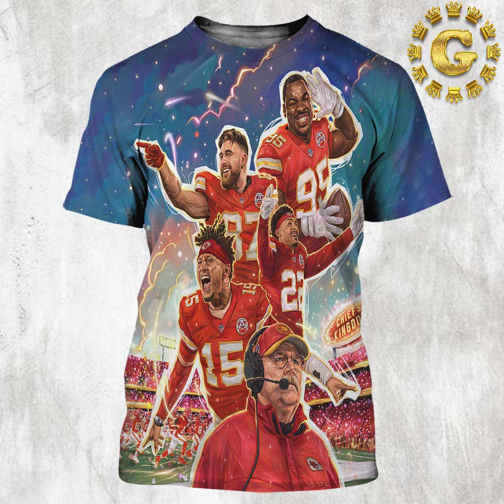 Kansas City Chiefs Ready To Rock The House 2025 All Over Printed T-Shirt - Blue