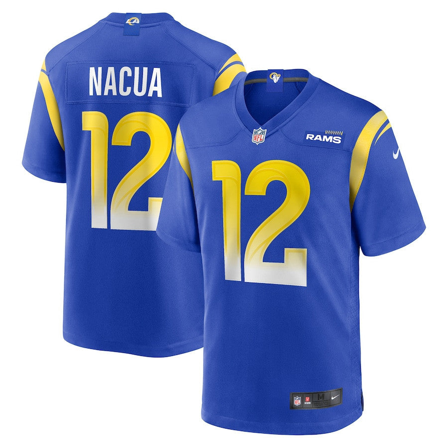 Puka Nacua 12 Los Angeles Rams Game Player Men Jersey - Royal