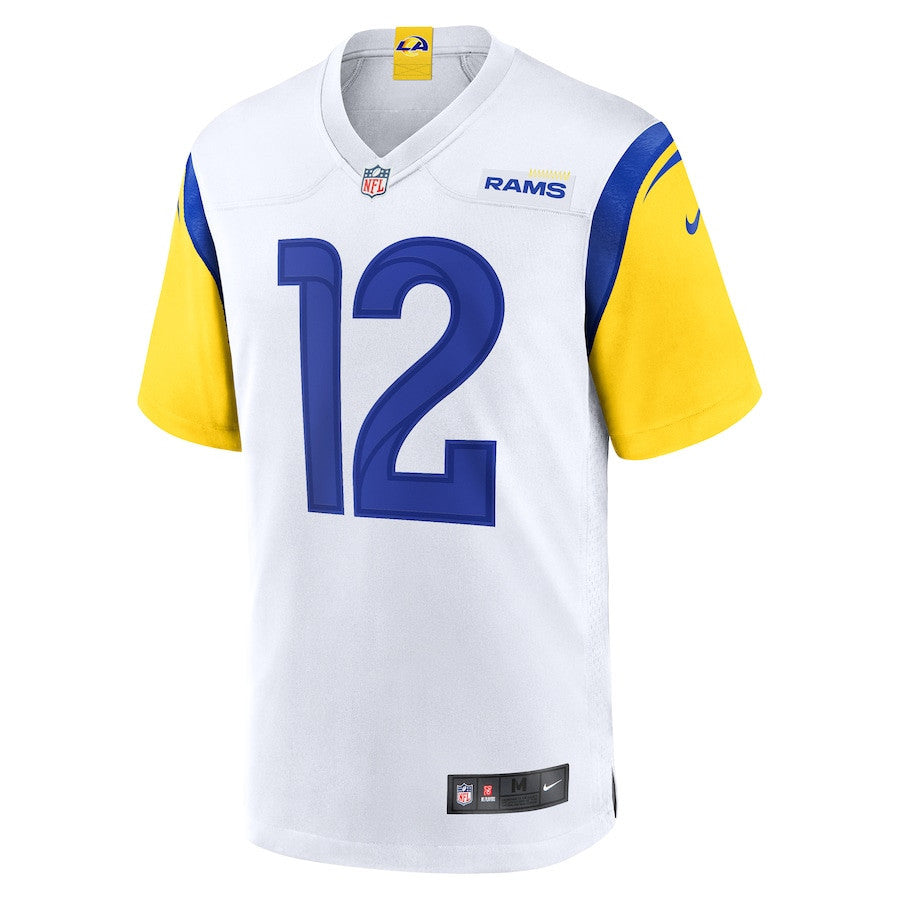 Puka Nacua 12 Los Angeles Rams Game Player Men Jersey - White