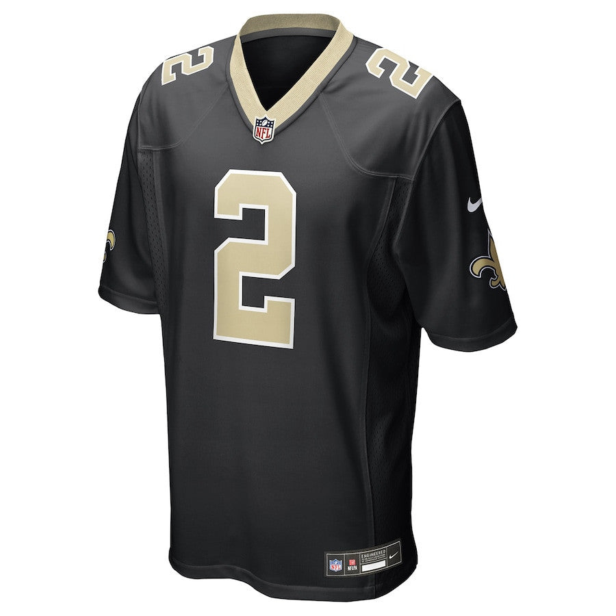 Spencer Rattler 2 New Orleans Saints Team Game Men Jersey - Black