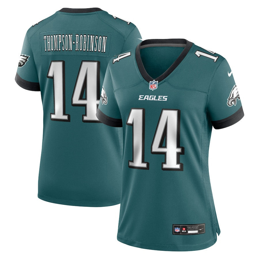 Dorian Thompson-Robinson 14 Philadelphia Eagles Women's Team Game Jersey - Midnight Green