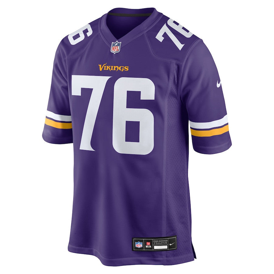 Will Fries 76 Minnesota Vikings Team Game Men Jersey - Purple