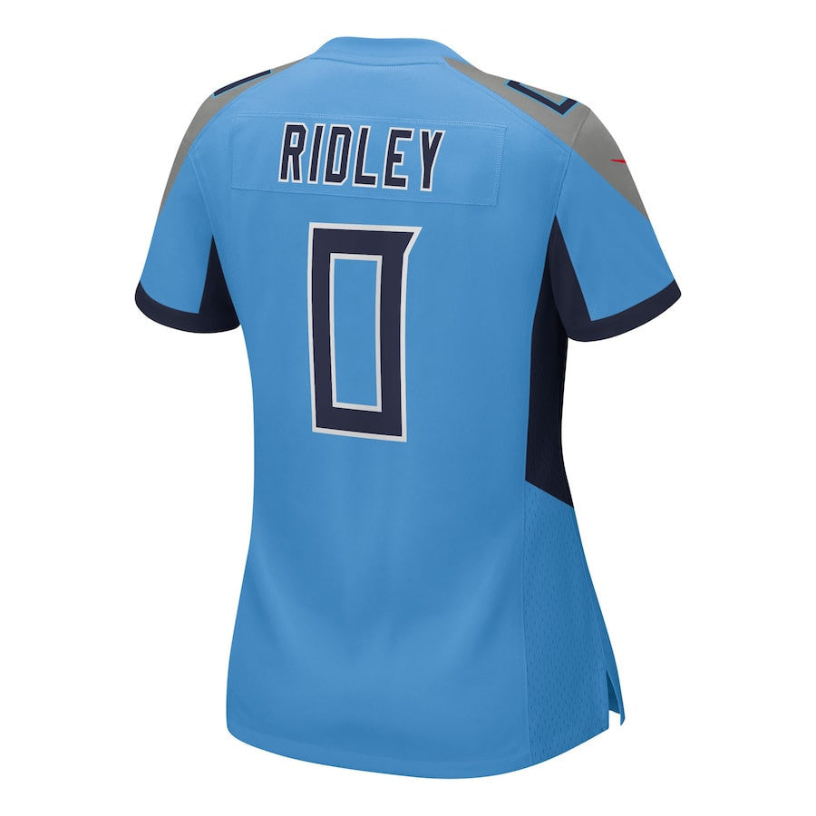 Calvin Ridley 0 Tennessee Titans Women's Team Game Jersey - Light Blue