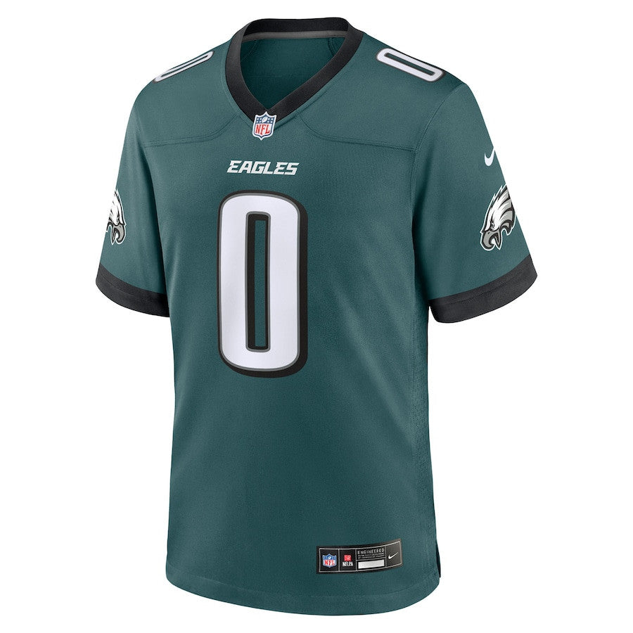 Josh Uche 0 Philadelphia Eagles Team Game Men Jersey - Midnight Green