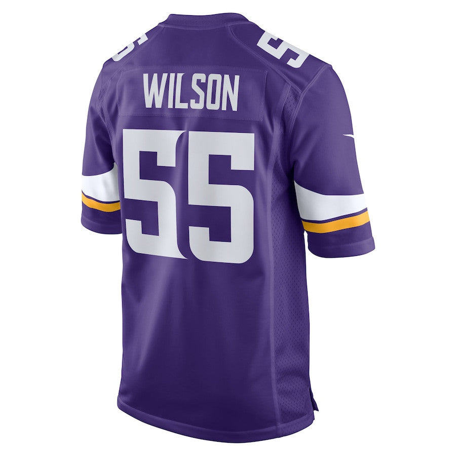 Eric Wilson 55 Minnesota Vikings Team Game Men Jersey - Purple