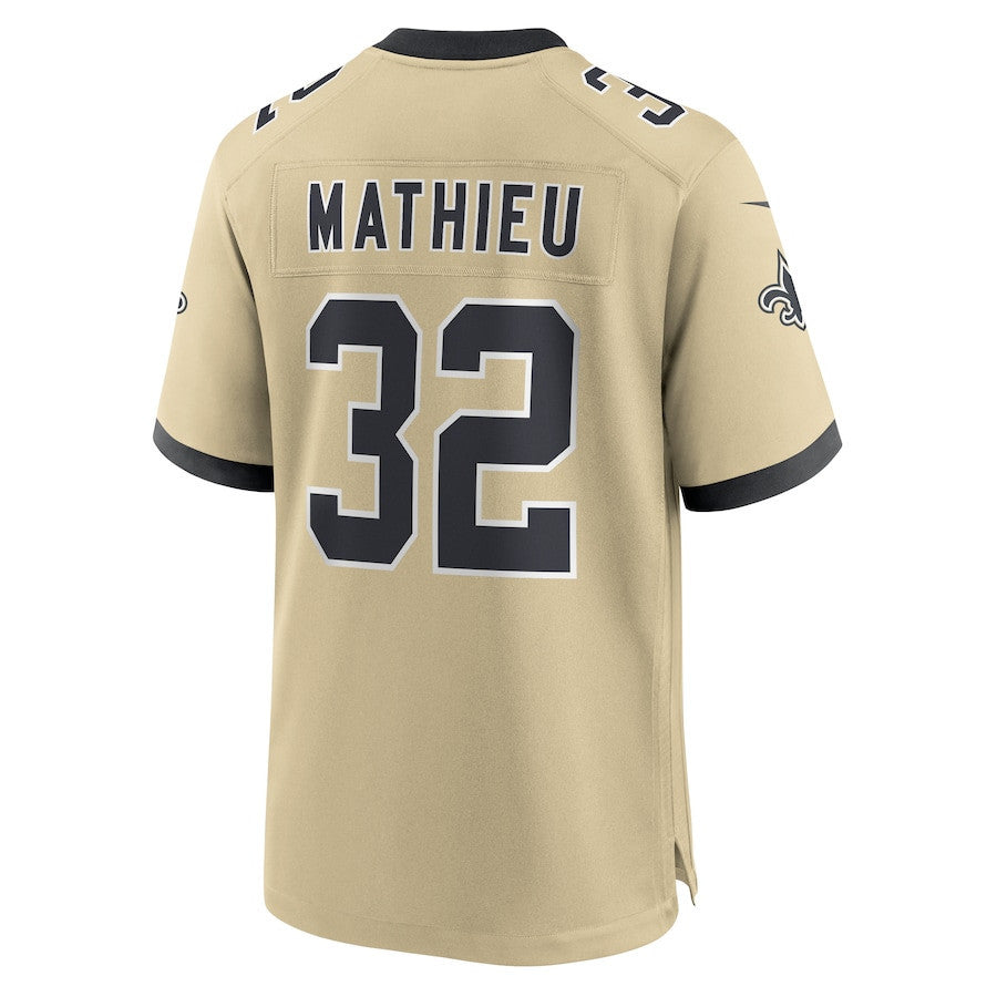 Tyrann Mathieu 32 New Orleans Saints Gameday Golds Alternate Game Men Jersey - Gold