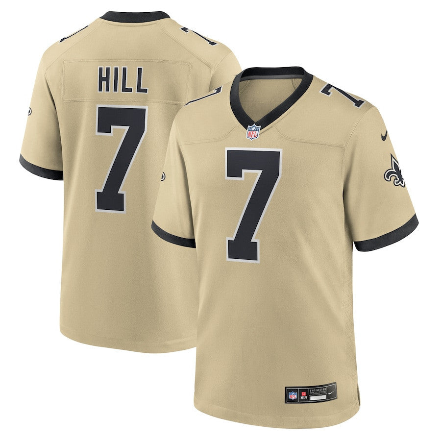 Taysom Hill 7 New Orleans Saints Gameday Golds Alternate Game Men Jersey - Gold