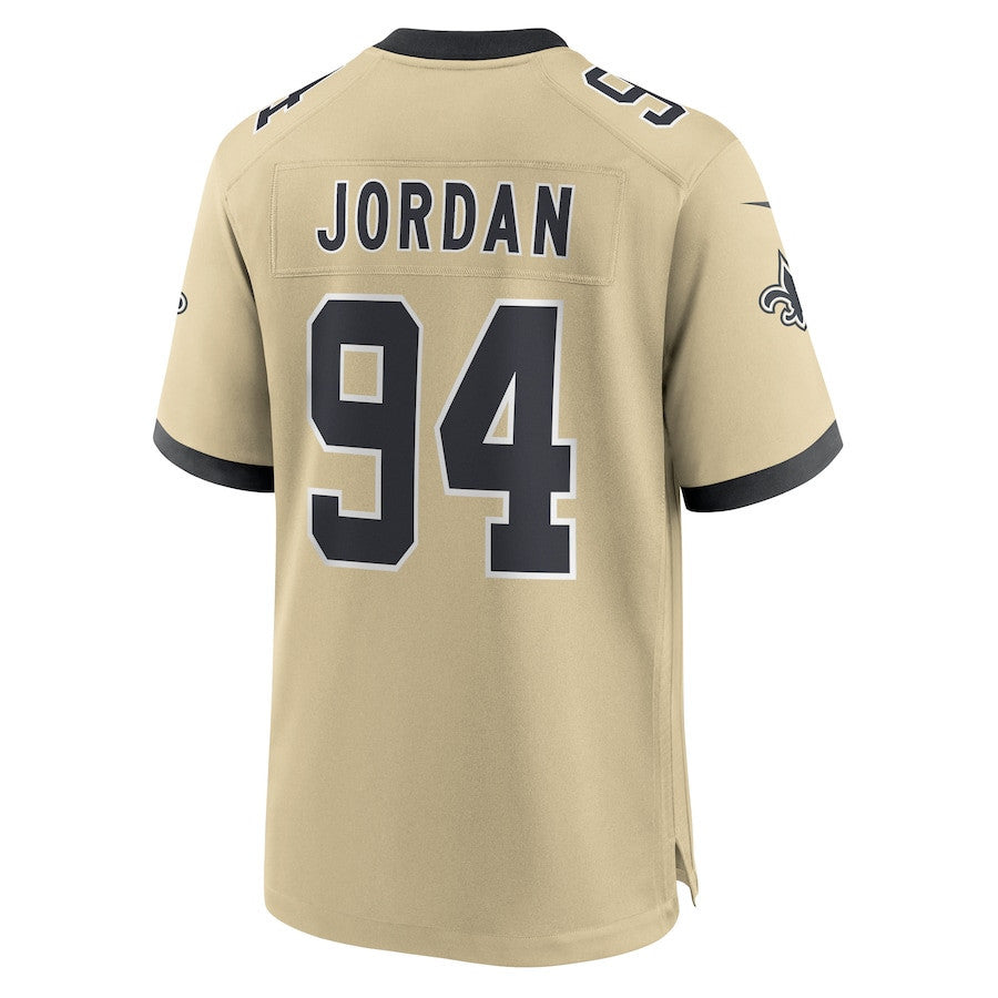 Cameron Jordan 94 New Orleans Saints Gameday Golds Alternate Game Men Jersey - Gold