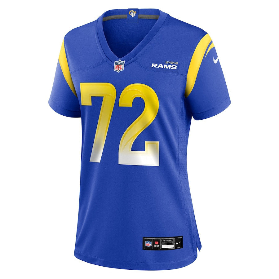 D.J. Humphries 72 Los Angeles Rams Women's Team Game Jersey - Royal