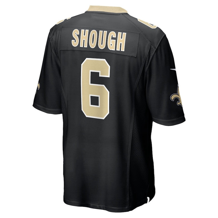 Tyler Shough 6 New Orleans Saints Game Men Jersey - Black