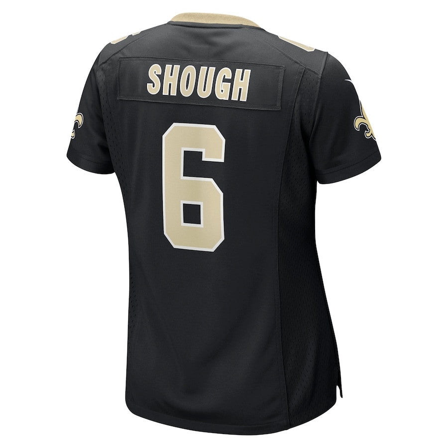 Tyler Shough 6 New Orleans Saints Women's Game Jersey - Black