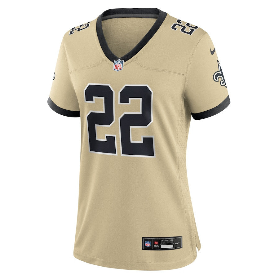 Rashid Shaheed 22 New Orleans Saints Women's Alternate Game Player Jersey - Gold