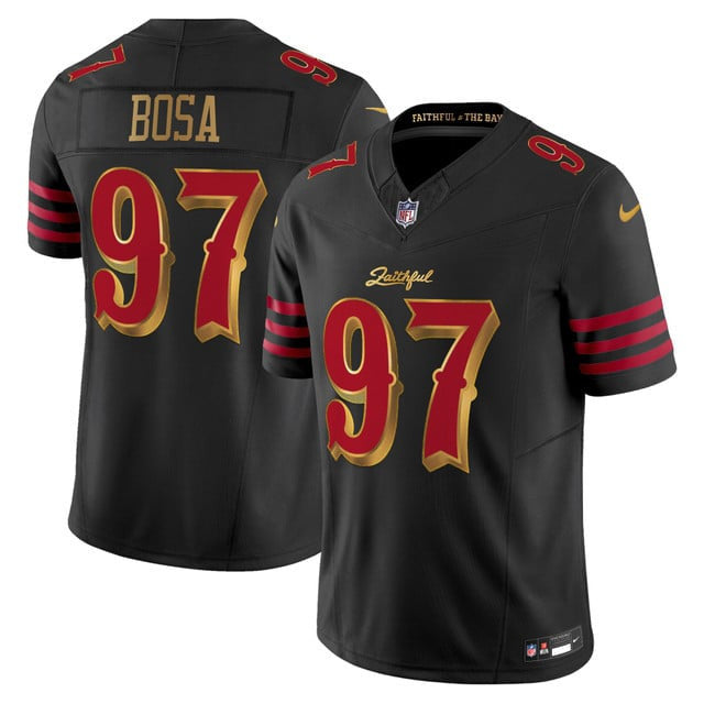 Nick Bosa 97 San Francisco 49ers 2025 “Rivalries” Vapor Limited Men Jersey - Black