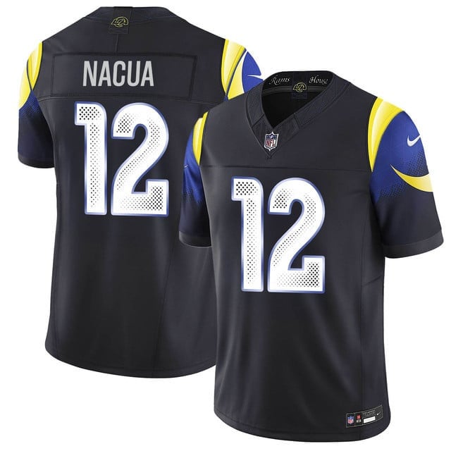 Puka Nacua 12 Los Angeles Rams Vapor F.U.S.E. Limited Rivalry Series Men Jersey - Black