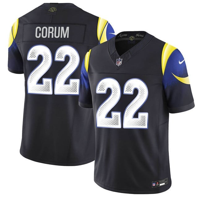 Blake Corum 22 Los Angeles Rams Vapor F.U.S.E. Limited Rivalry Series Men Jersey - Black