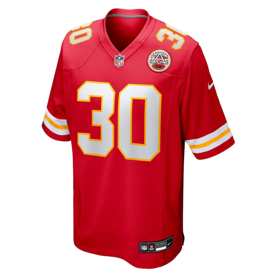 Brashard Smith 30 Kansas City Chiefs Team Game Men Jersey - Red