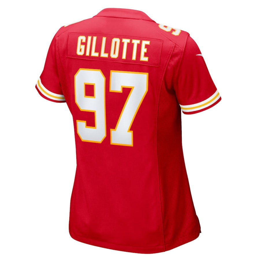 Ashton Gillotte 97 Kansas City Chiefs Women's Team Game Jersey - Red