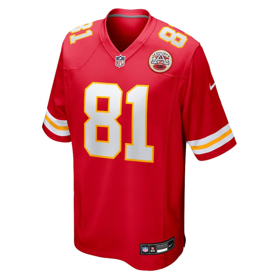 Nikko Remigio 81 Kansas City Chiefs Team Game Men Jersey - Red