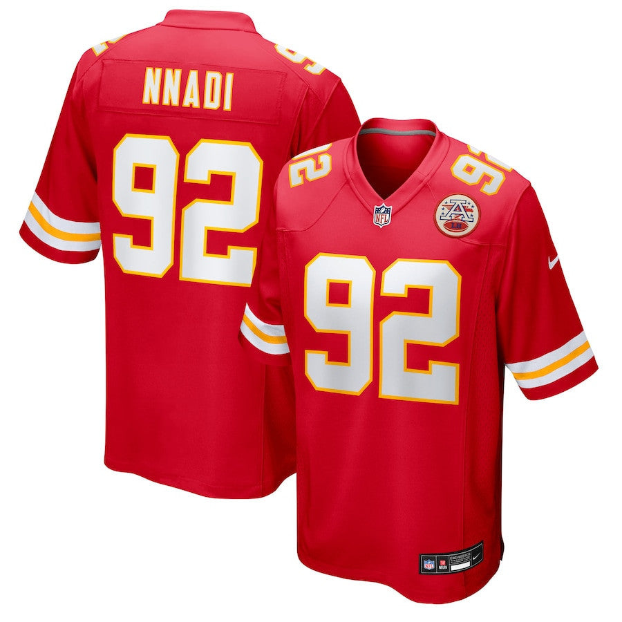 Derrick Nnadi 92 Kansas City Chiefs Team Game Men Jersey - Red