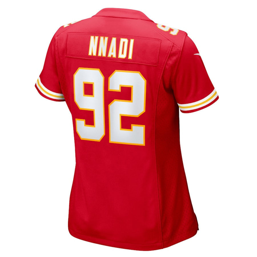 Derrick Nnadi 92 Kansas City Chiefs Women's Team Game Jersey - Red