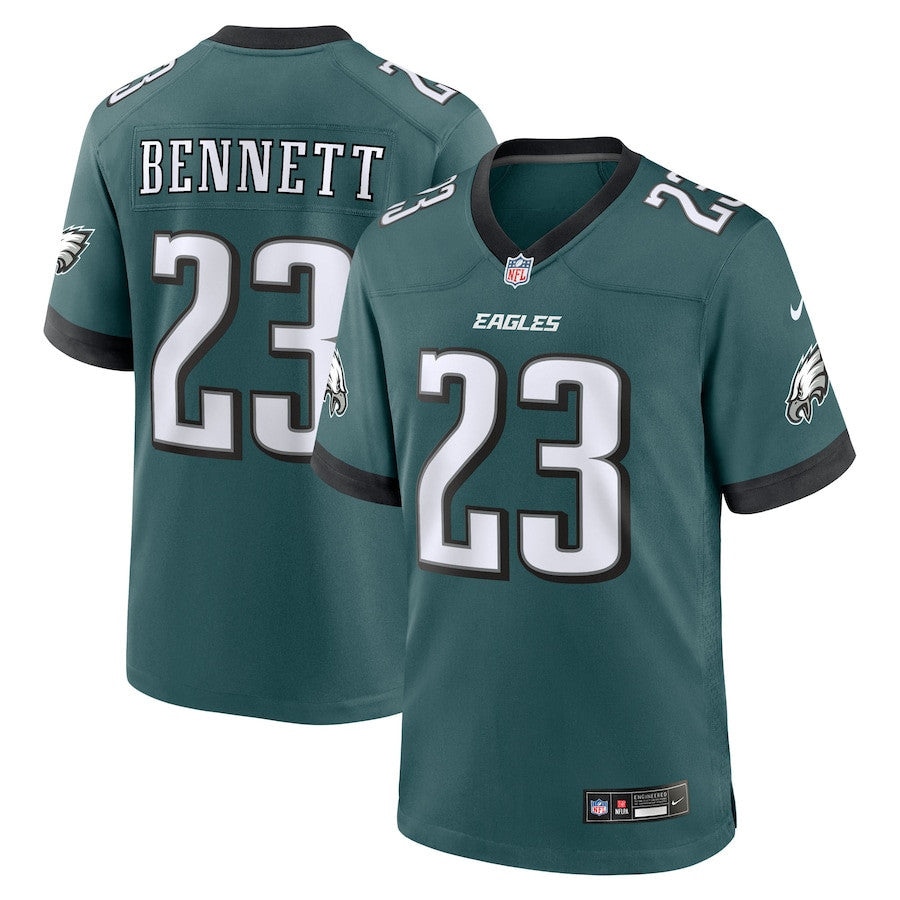 Jakorian Bennett 23 Philadelphia Eagles Team Game Men Jersey - Midnight Green